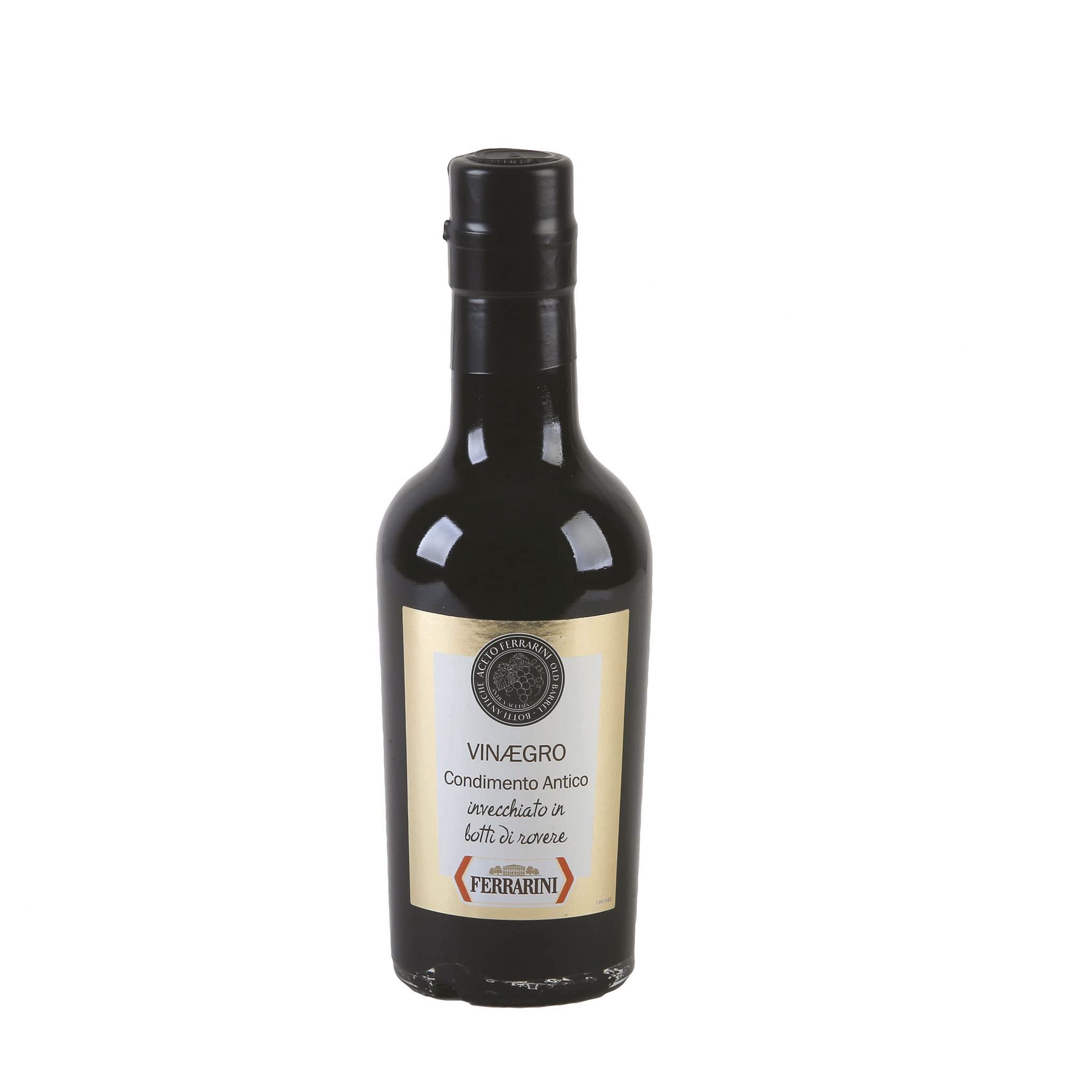 Ferrarini Balsamic Vinegar of Modena PGI Aged 12 Years, Italian Fine Balsamic Vinegar, Aged in Oak Barrels for at least Three Years, 250ml Glass Bottle
