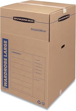 Bankers Box 7711001 Wardrobe Box, 3/CT, Kraft