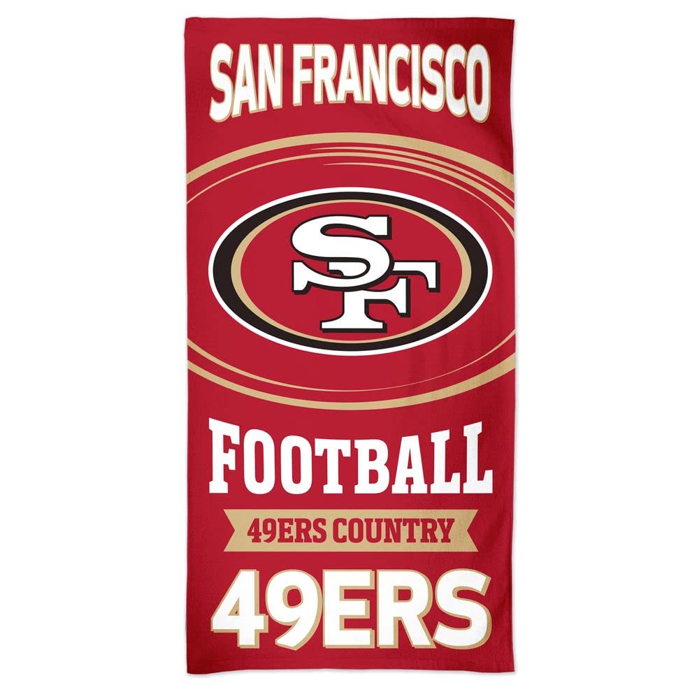 WinCraft NFL SAN FRANCISCO 49ers Fiber Beach Towel 75 cm x 150 cm