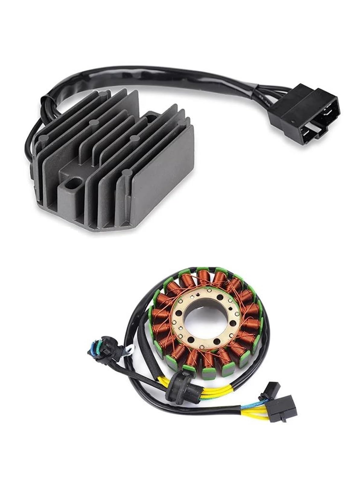 Motorcycle Stator Coil Voltage Regulator Rectifier For Suzuki AN250 Burgman 250 1998-2002 AN400 400 1999-2002(Set3)