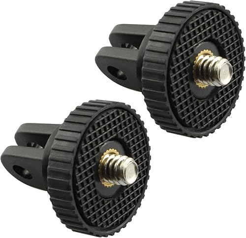 Miniatura 2 de Adaptador de montaje de cámara 2 unids monopod trípode adaptador de montaje con rosca de tornillo de 14 "para GoPro Hero 2 3 3 Sony Xiaomi AEE JVC