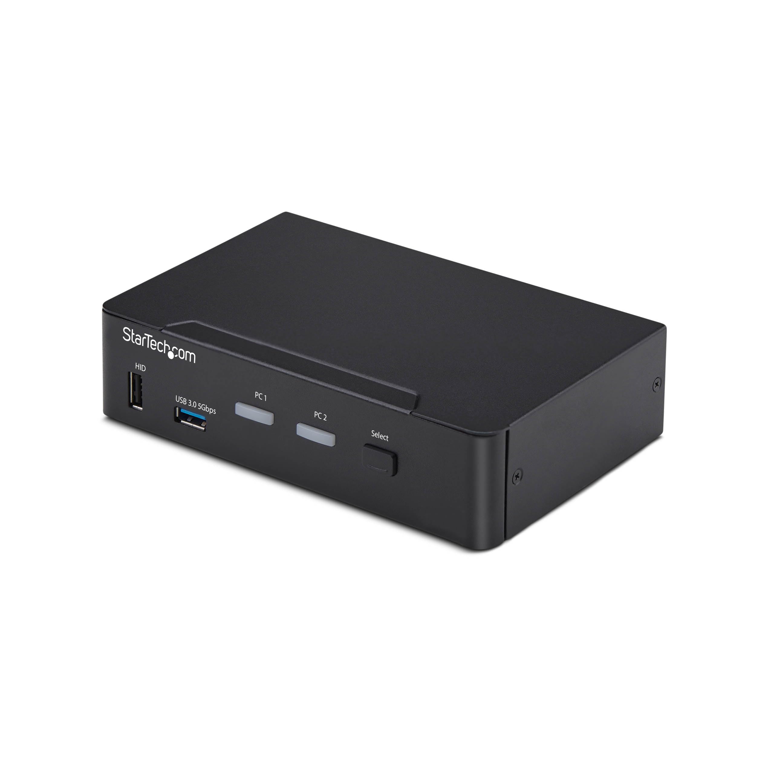 StarTech Switch KVM DisplayPort a 2 Porte, 4K 60Hz, DP 1.2, Hub USB 3.0