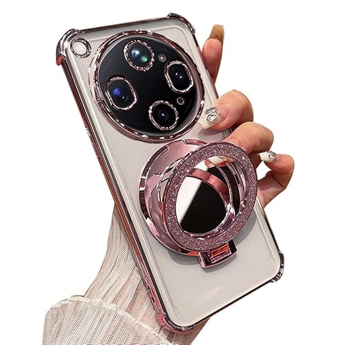 CYBERGARAGE�EFor OPPO Find X9 Ultra �P�[�X �����Y�J�o�[�t�� �J�o�[ �ϏՌ� ���b�L �N���A ���� TPU �\�t�g �~���[�t�� �O���b�^�[ �X�^���h�@�\ �p �ی�(�s���N)