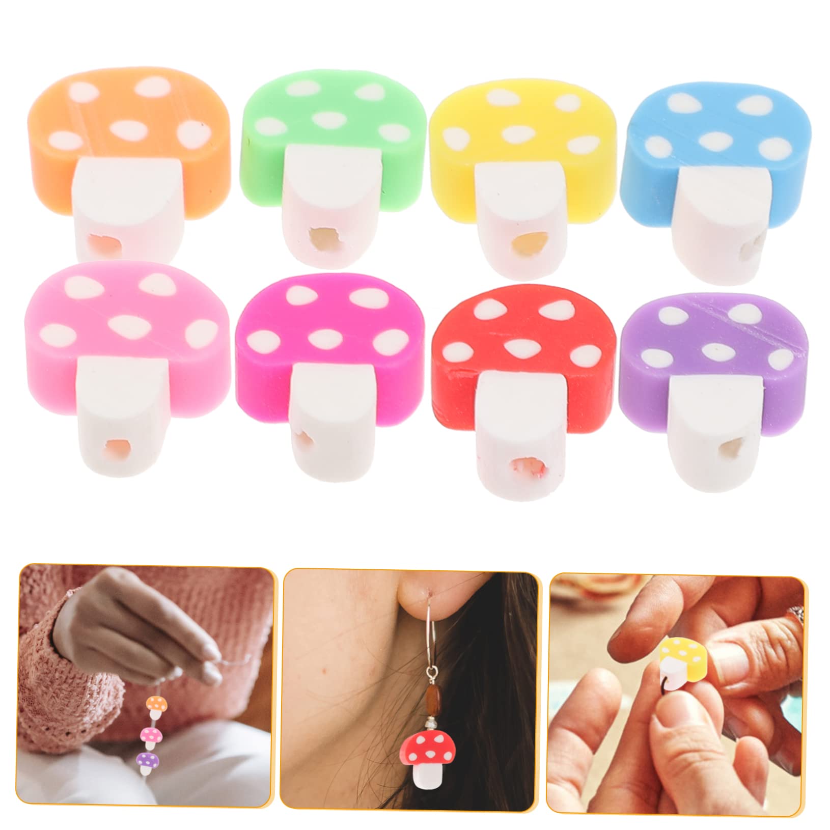 ARTIBETTER Abalorios De Arcilla Polimérica Coloridos Para Manualidades Diy De Accesorios Para Joyería Collares 200 Piezas X 4