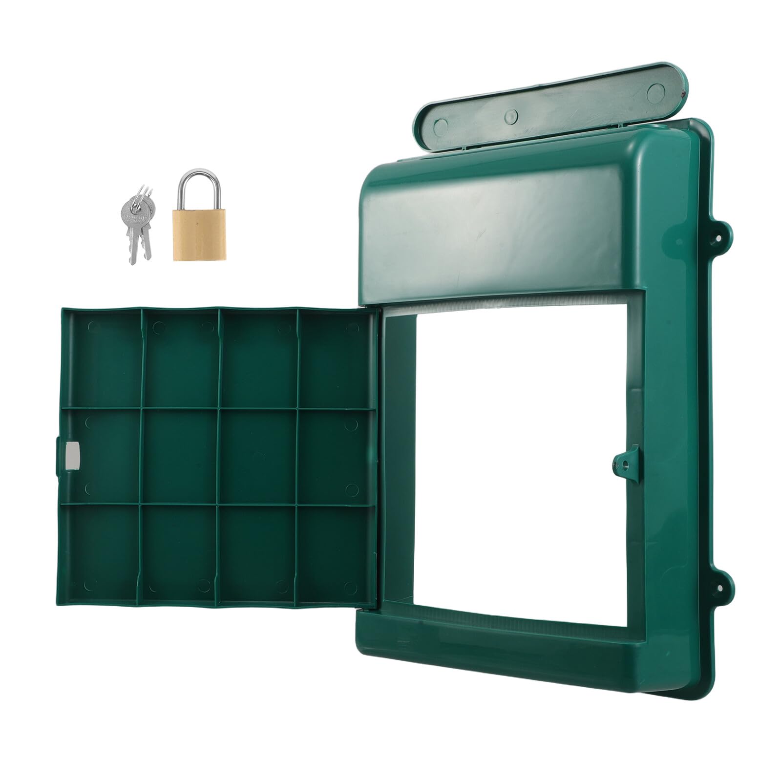 Boîte aux lettres de maison verte foncée idéale pour le courrier de bureau