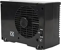 Fockety Mini Ar Condicionado, 2 Ar Condicionado Portátil Ajustável para Carro, Umidificador de Refrigerador de Ar Evaporativo DC12V, Ventilador de Refrigeração Pessoal Silenciosa para