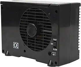 Fockety Mini Ar Condicionado, 2 Ar Condicionado Portátil Ajustável para Carro, Umidificador de Refrigerador de Ar Evaporativo DC12V, Ventilador de Refrigeração Pessoal Silenciosa para