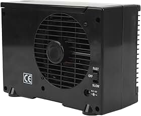 Fockety Mini Ar Condicionado, 2 Ar Condicionado Portátil Ajustável para Carro, Umidificador de Refrigerador de Ar Evaporativo DC12V, Ventilador de Refrigeração Pessoal Silenciosa para