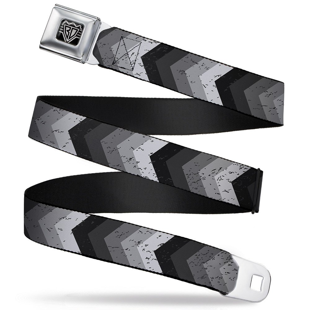 Cinturón con hebilla de cinturón de seguridad resistente ajustable diseño Chevron 8