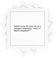 Vista 16 de Five Star Funny Snarky Quotes Servilletas de cóctel de algodón blanco 50 servilletas desechables de lujo con citas ingeniosas de bar