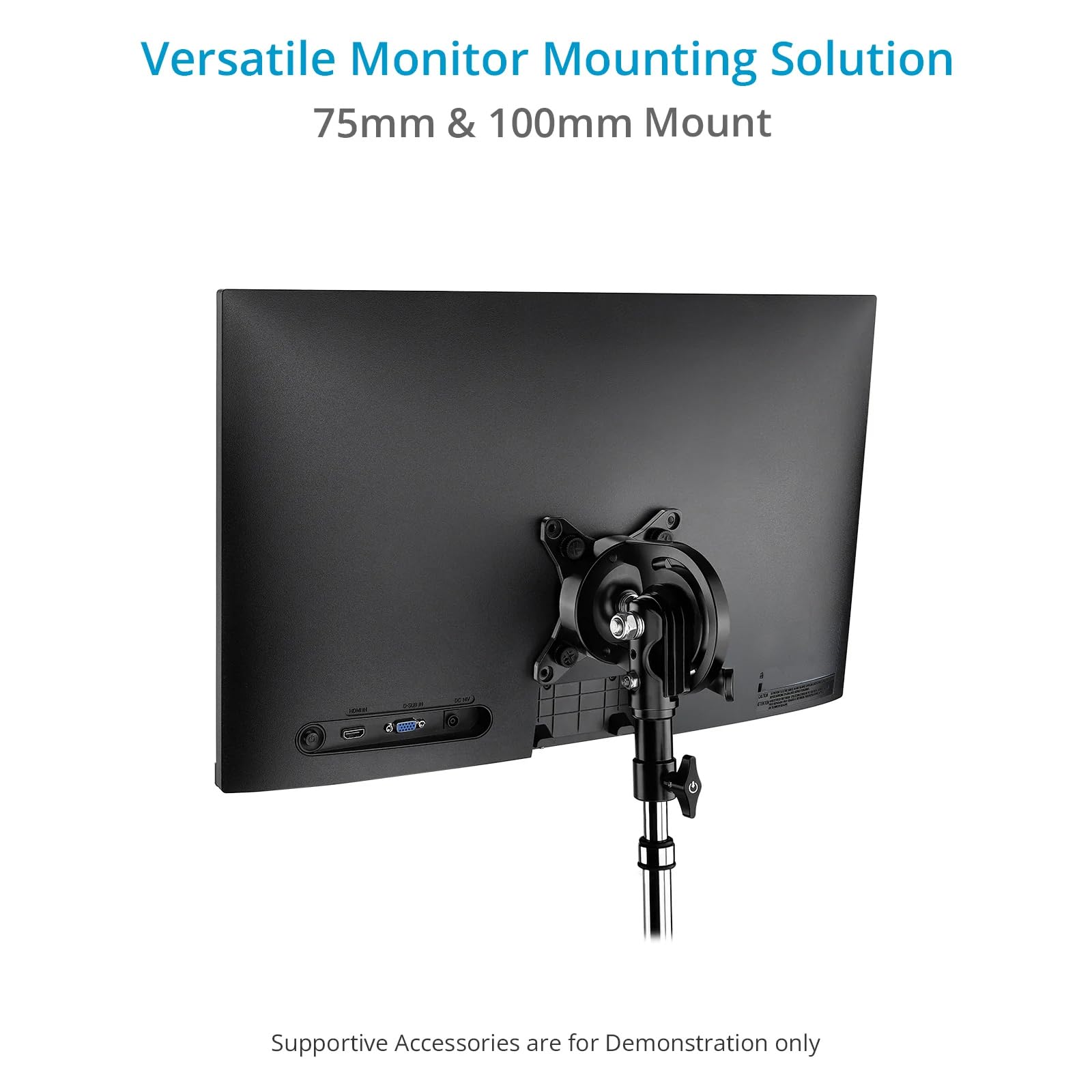 PROAIM Rotazione a 360° (75mm/100mm) Supporto Monitor Inclinabile.Dotato di Ricevitore 5/8” Baby Pin. Angolo di Inclinazione: 230°. Payload fino a 22kg / 50lb (P-ROTN-01)