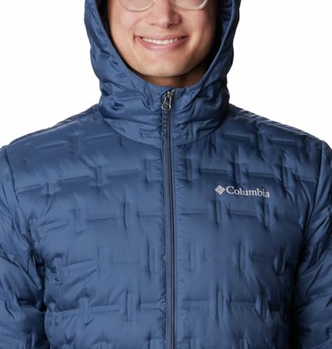 Image of Columbia Men Omni-Heat Reflective Delta Ridge Hooded Hiking and Trekking Down Jacket