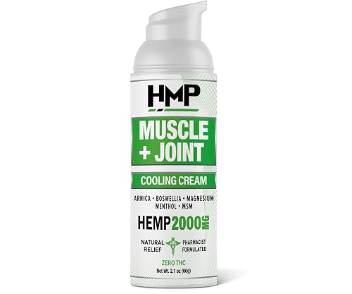 Hemp Cream Muscle & Joint Support 2000MG with Menthol for
