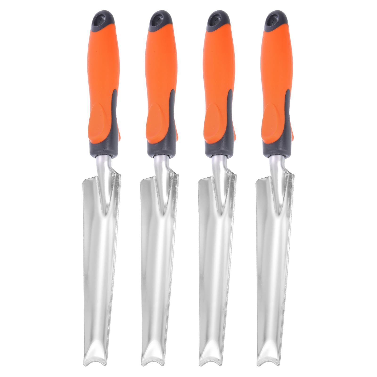 QUARKZMAN 4 Piezas De Paleta De Siembra 13.4 X 0.8 Pala De Jardín para Plantar Semillas De Acero Inoxidable Paleta Larga Y Estrecha para Plantar Desherbar Cavar.