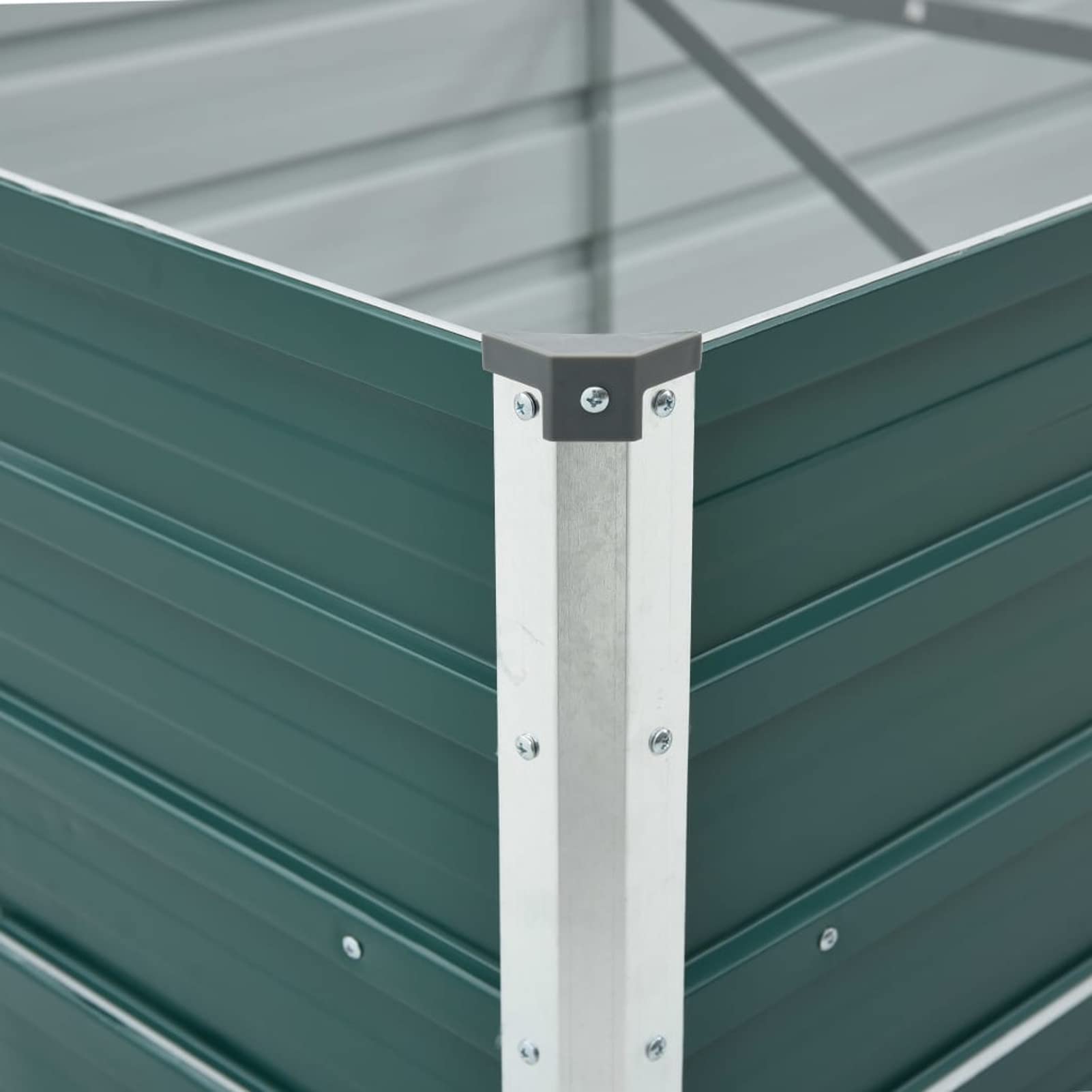 Arriate, Mesa De Cultivo, Huerto Domestico, Cultivo De Plantas Aromaticas, Arriate De Jardín, de jardín de Acero galvanizado Verde 480x80x45 cm