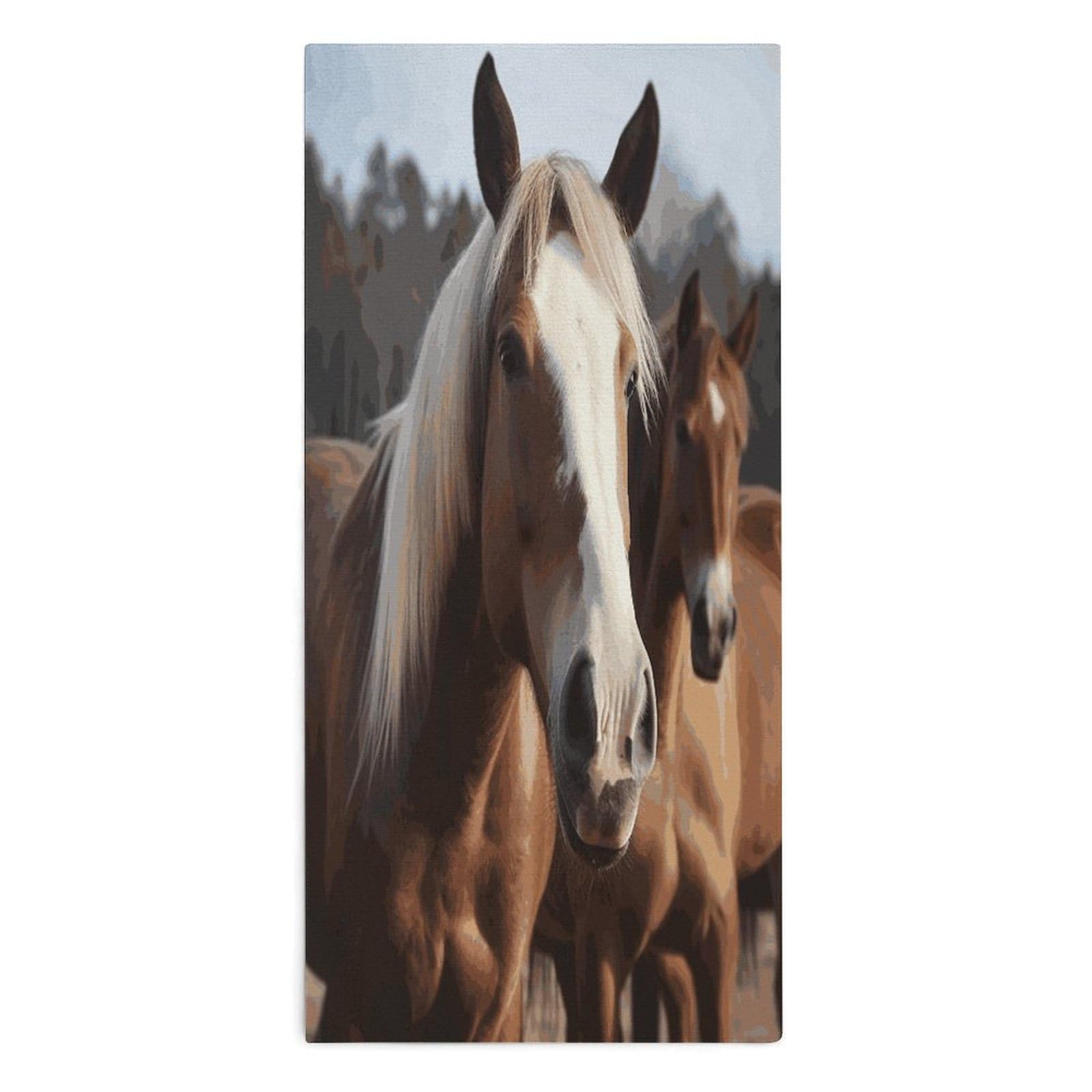 Btcowzrv Style Horses Animals Bath Towel Beach Towels Shower Towel