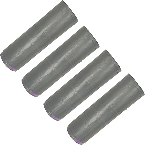 SKIR'CO (40 Stück) Kordelzug-Müllbeutel 60 Liter, schwarze Müllsäcke, Müllbeutel