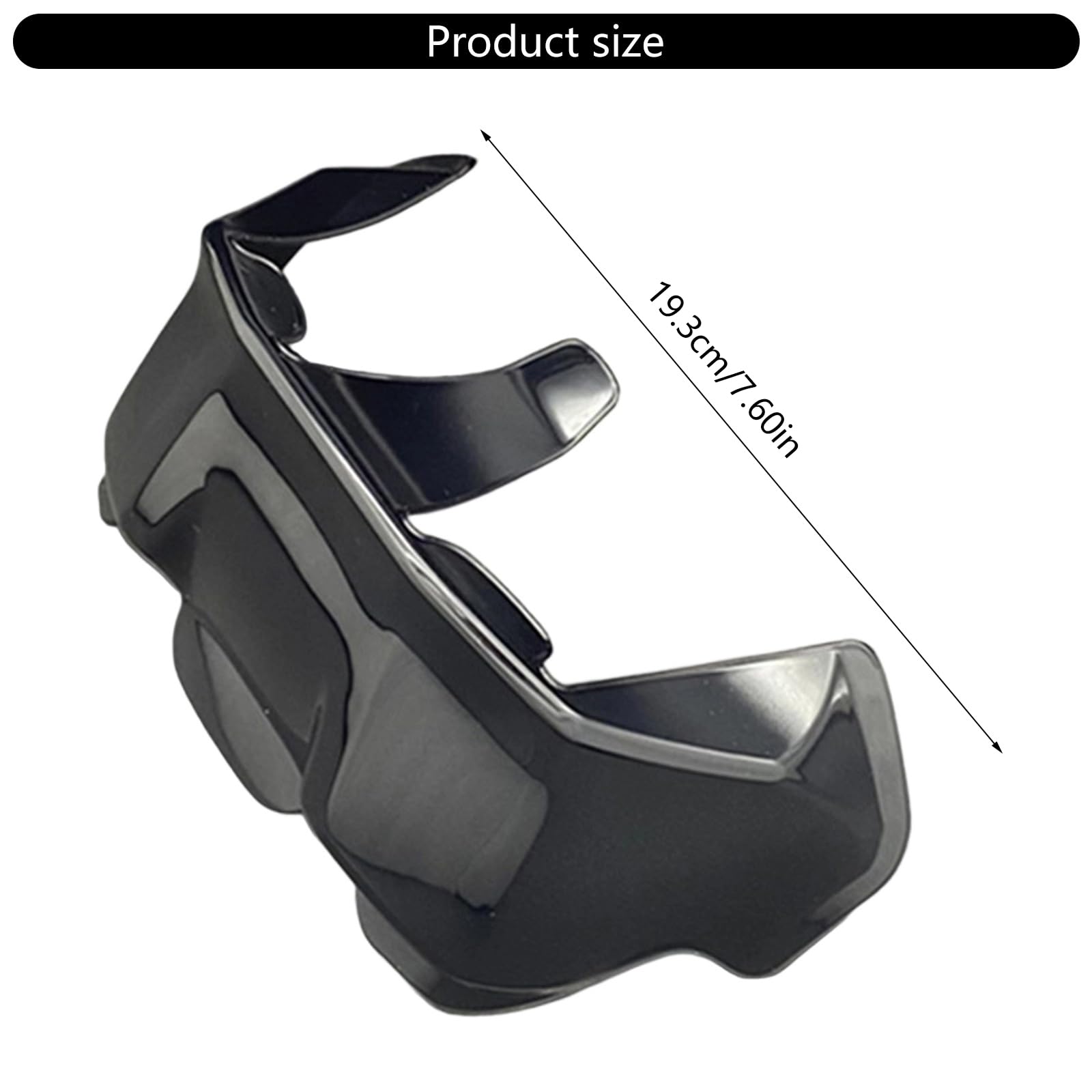 Becquet arrière résistant au vent de course en ABS Installation facile Améliore la stabilité aérodynamique Accessoires de becquet pour casque en ABS