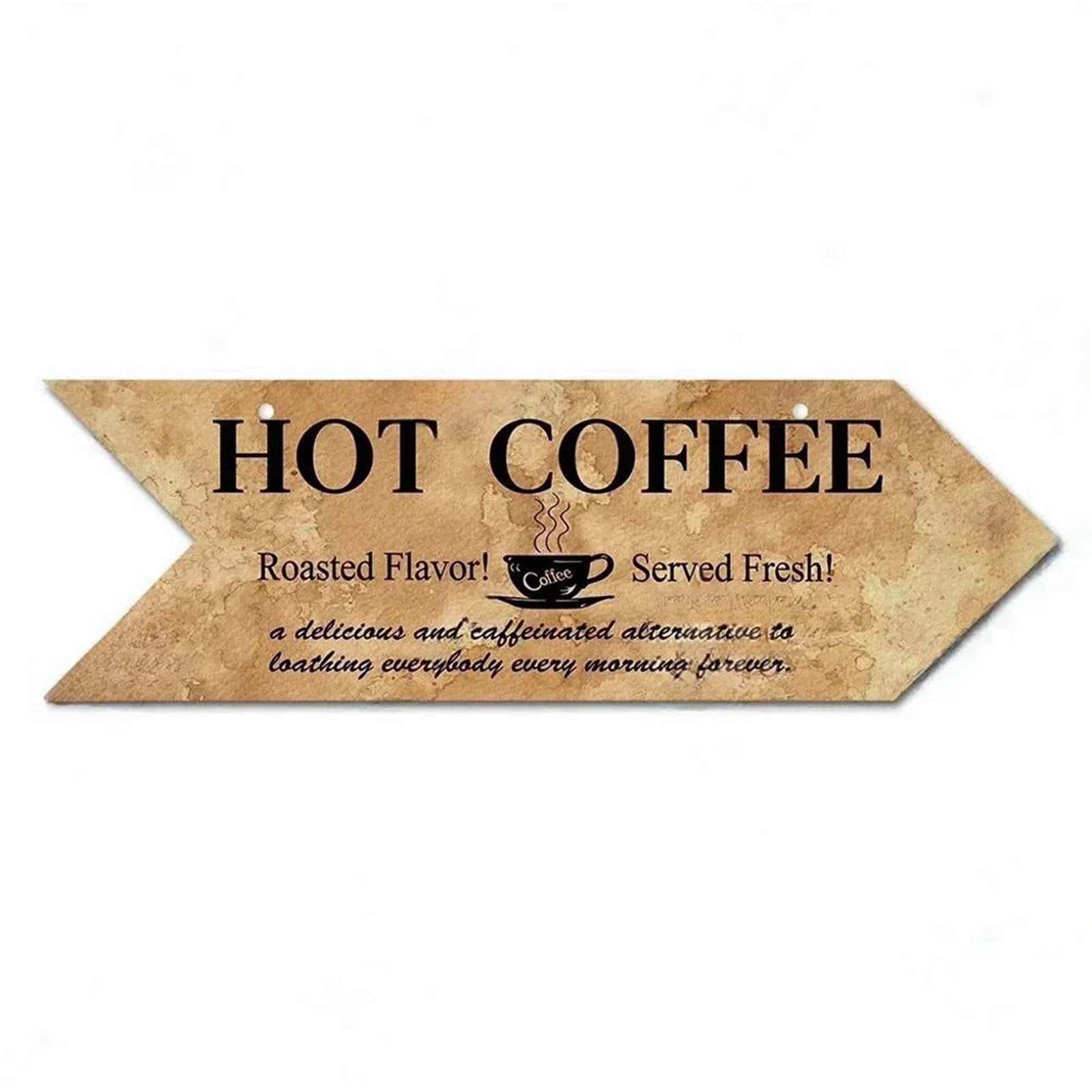 Vintage Arrow Sign Wood Wall Plaque Idea Panel For Cafe Decoration Irregular Hanging Coffee Wooden(Color13,24.5x8cm)