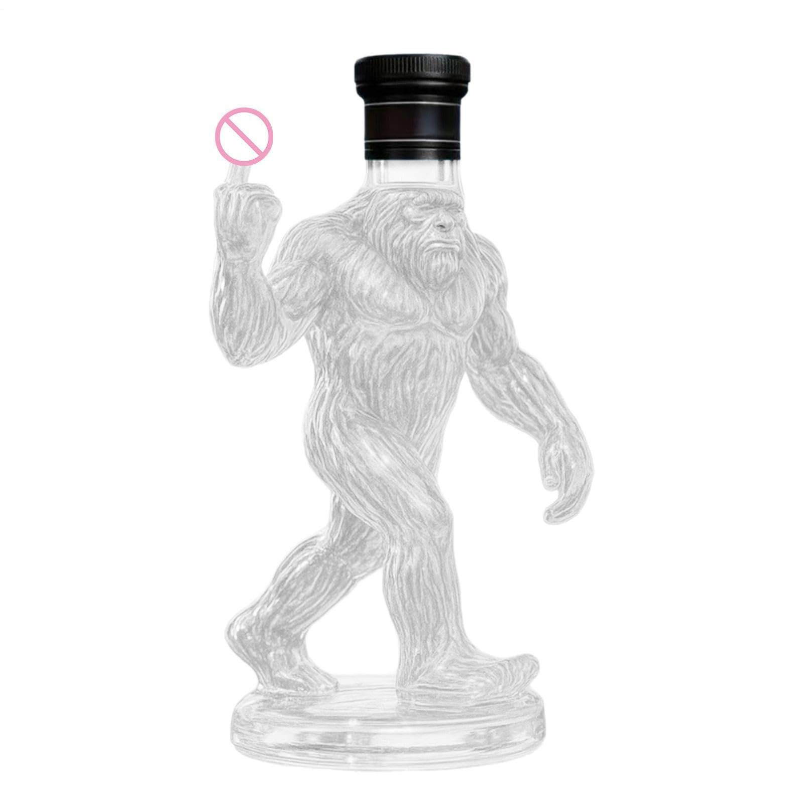 Carafe à whisky avec bouchon en verre et large goulot pour bar élégant