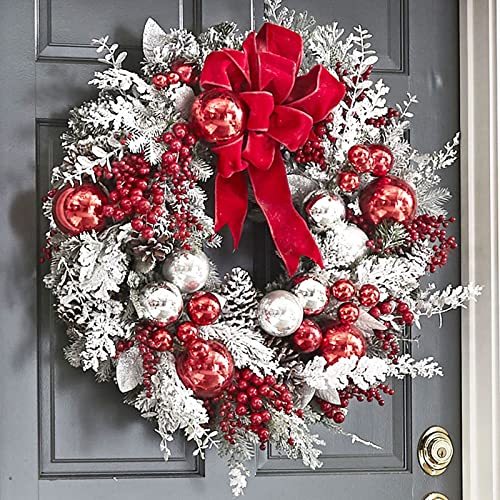 Couronne de Noël artificielle pour décorer facilement votre entrée