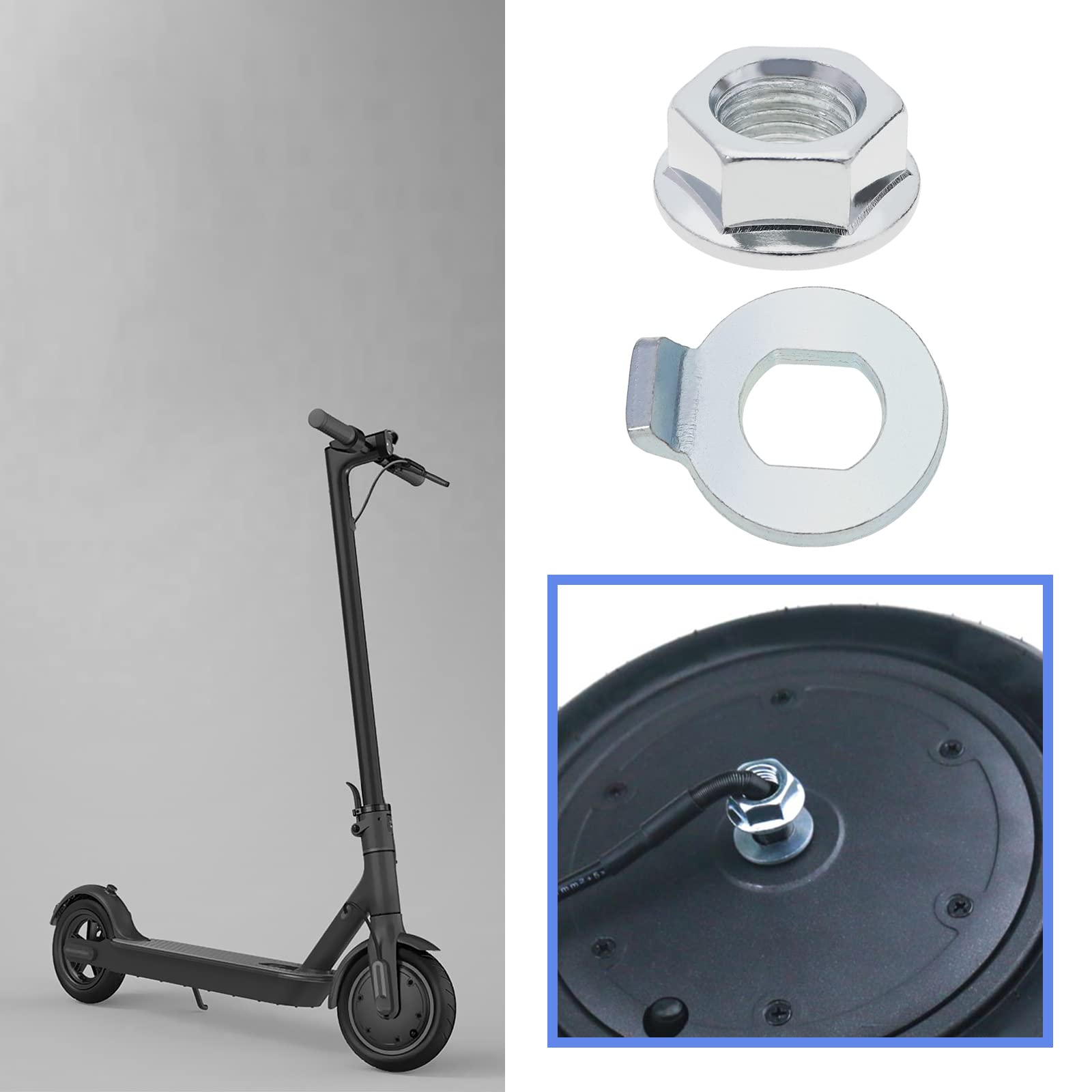 Ersatz-Motormontageschrauben & Unterlegscheiben Für Xiaomi M365 Pro Elektroroller – Stahllegierung, Silber
