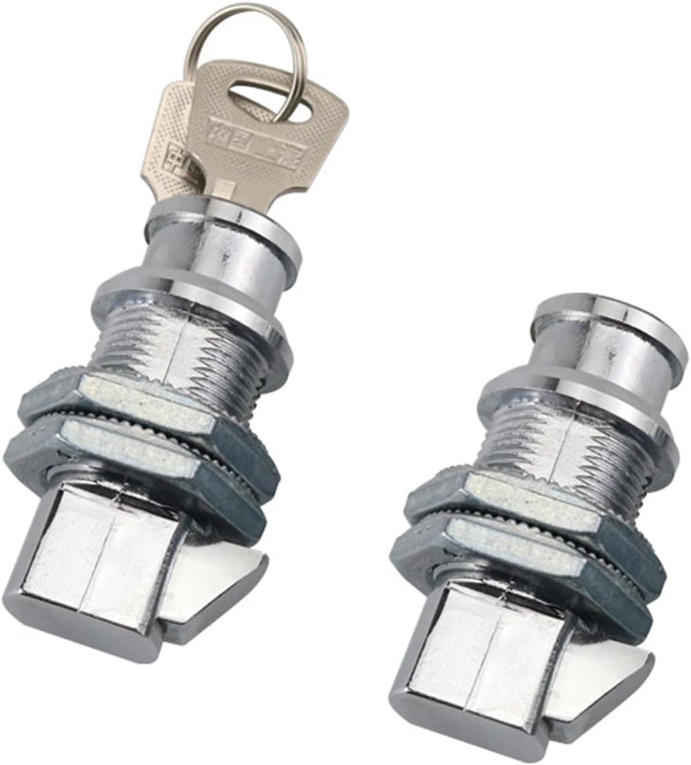 Zinc Alloy Press Type Cylindrical Lock Core Industrial Electric Cinet Button Door Collision 1Pcs(Glossy-Lock core)