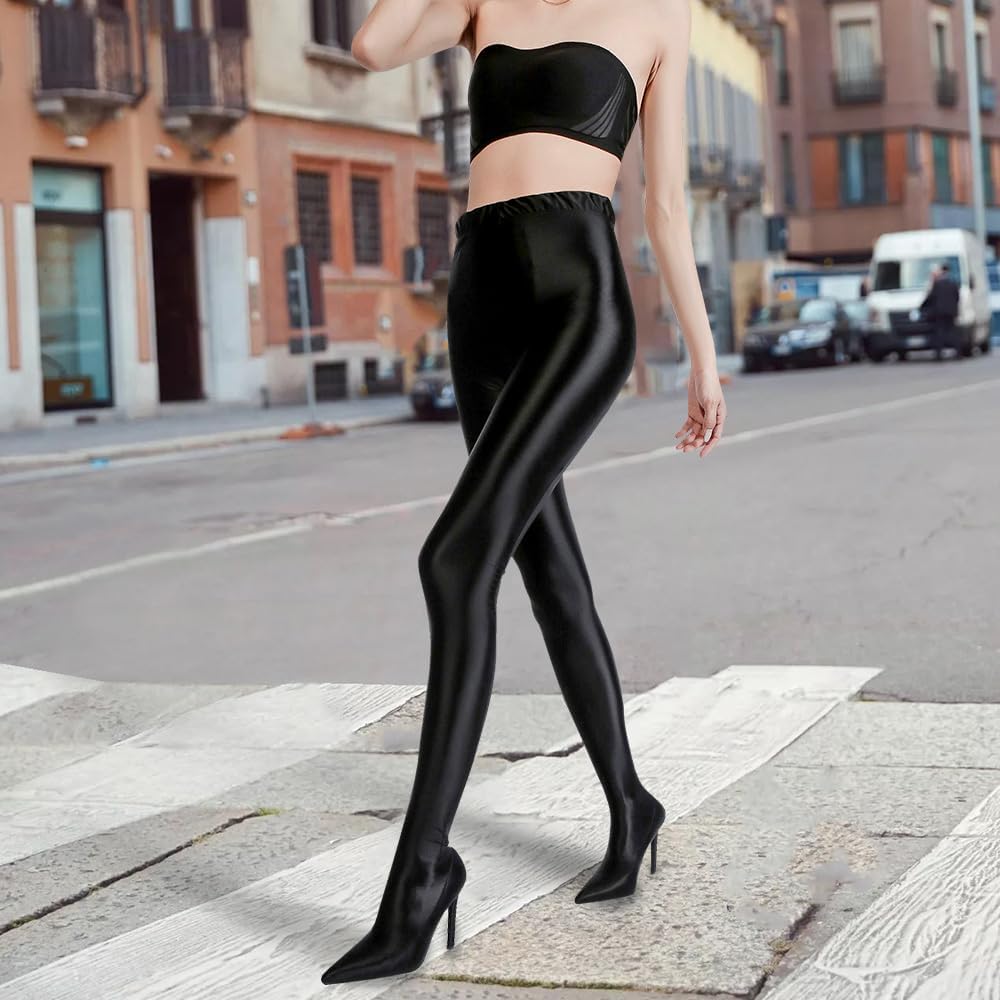 Pull On Legging Boots for Women Thigh High Stiletto Stretch Heel Boots