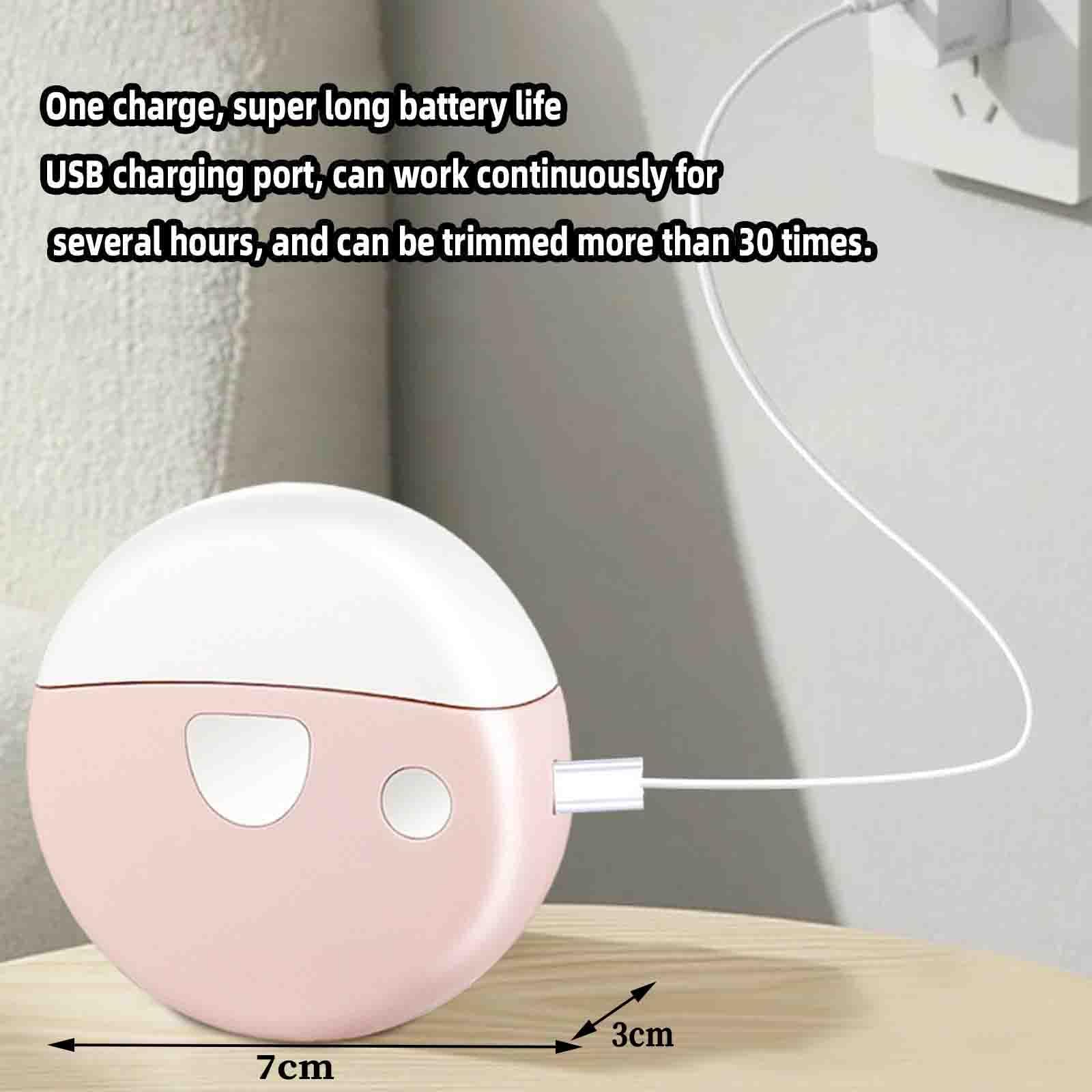 Tagliaunghie Elettrico Uomo Professionale Taglia Unghie Per Piedi Per Mani Elettrico Automatico USB Ricaricabile Silenziosa Evita Che I Trucioli Delle Unghie Schizzino (7X3CM,pink)