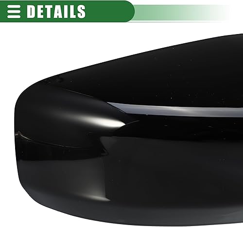 Miniatura 7 de Motoforti Tapa del espejo retrovisor izquierdo derecho de repuesto, para Nissan Altima 2013-2018, No.963743TH0A963733TH0A, negro brillante, 1 par