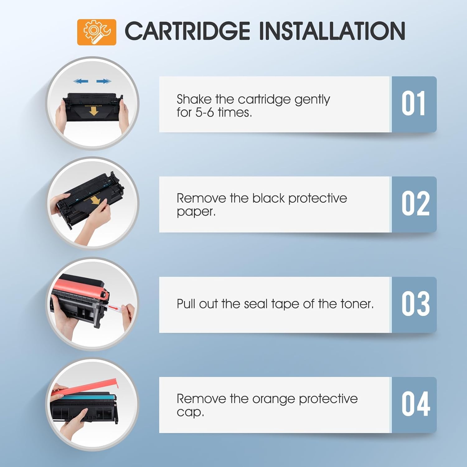 148X Toner Cartridge Black High Yield 4101fdw 148A Compatible Replacement for HP 148X 148A W1480A W1480X for HP LaserJet Pro MFP 4101fdw 4101fdn Pro 4001dw 4001dn 4001n Printer Ink (2 Pack with Chip)