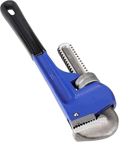 Miniatura 6 de JOIKIT Juego de 4 llaves de tubería de 8, 10, 14, 18 pulgadas, juego de llaves de plomería ajustables de hierro fundido tratado térmicamente con