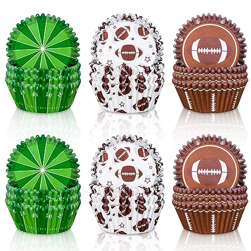 Envoltorios desechables para magdalenas de fútbol Whaline y cápsulas de papel 2