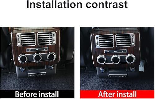 Miniatura 10 de Aluminum Alloy Air Conditioning Knobs Audio Circle Trim 3Pcs For Land Rover Range Rover Vogue L405 2013-2017 Auto Accessories (Red)