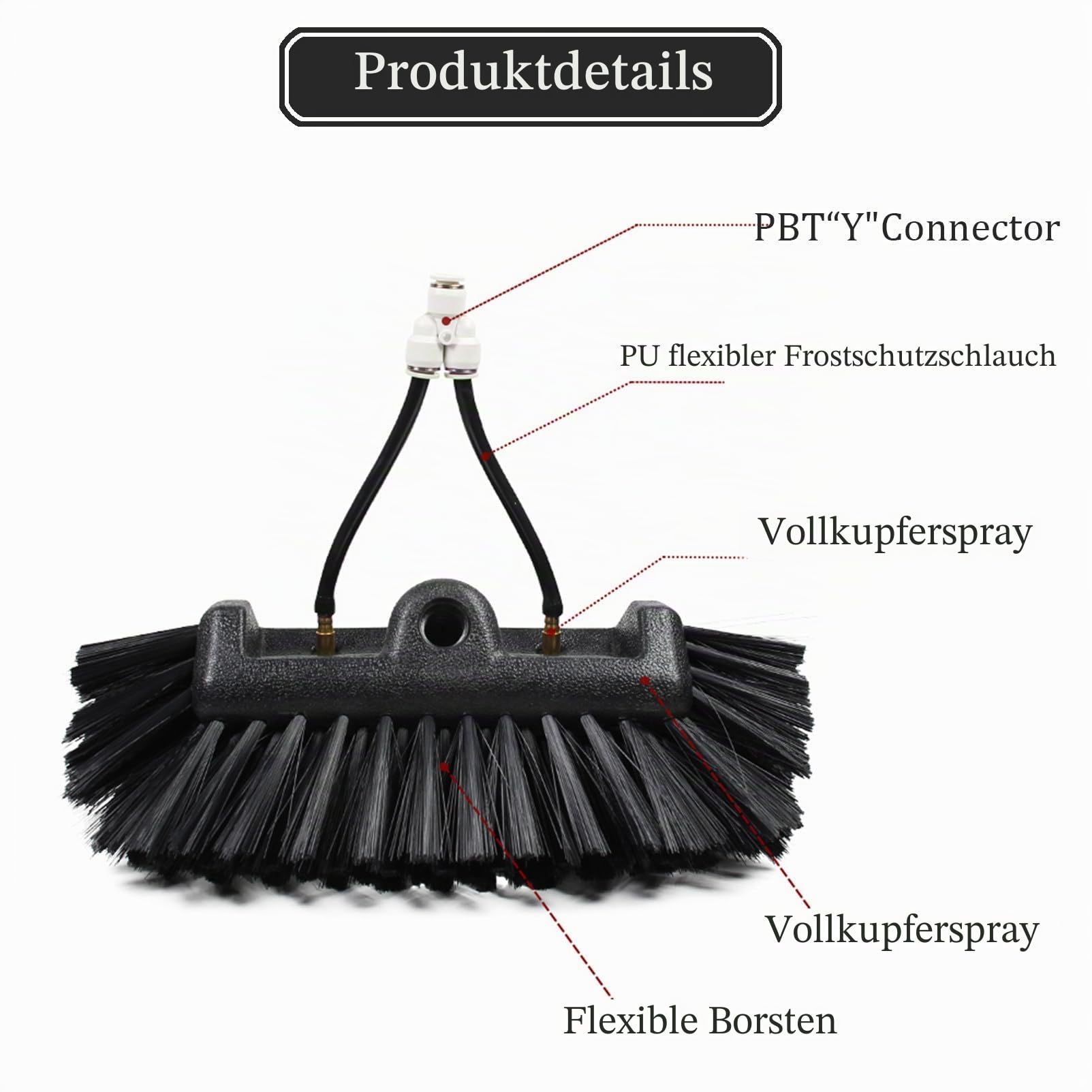3.6-12m High Clean Teleskopstange mit Wasseranschluss,Teleskopstange mit wasserdurchlässiger 5 Flächen Bürste Profi Fensterreiniger, Ausziehbarer Reiniger Wintergartendach, ( Size : 39FT/12M )