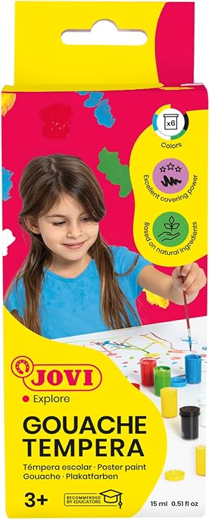 Jovi Pack of 6 15 ml Assorted Colours (520)