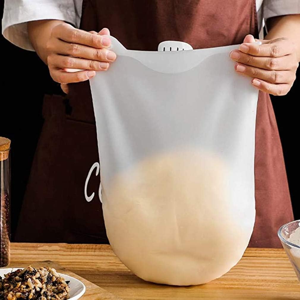 Tusmad Atta Kneading Dough Maker Bag, Silicone Preservation Magic Kneading Bag for Mixer for Bread, Pastry, Pizza & Tortilla Flour-Mixing Bag Pastry Preservation Bag Cooking Tool