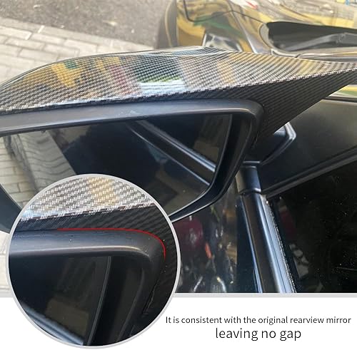 Miniatura 4 de Cubierta de espejo retrovisor lateral de cuerno de buey para automóvil, protector de espejo retrovisor, cubiertas de decoración, accesorios para