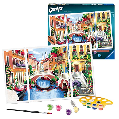 Ravensburger CreArt Venetian Dreams Paint by Numbers for Adults Craft Kits for Adults and Kids Age 12 Years Up - Easter Gifts