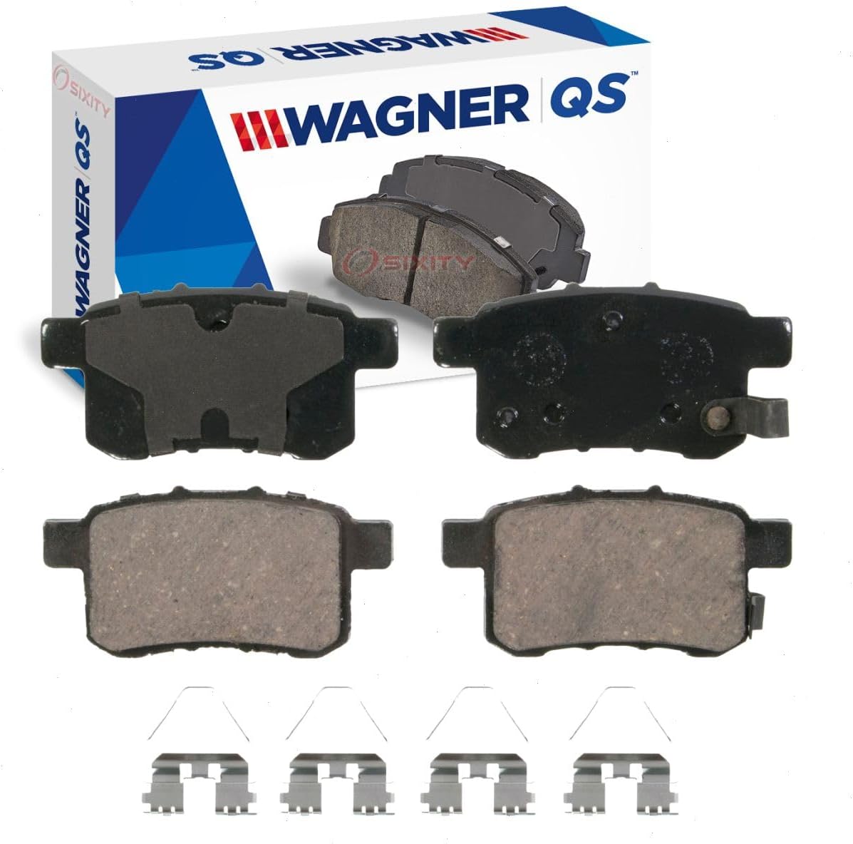 Wagner Rear QS Disc Brake Pad Set compatible with Honda Accord 2.4L 3.5L L4 V6 2008-2017