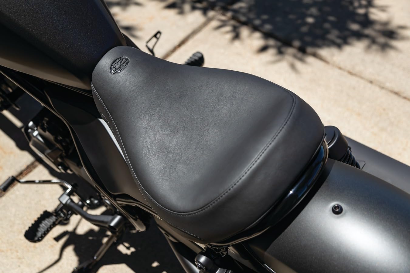 Mustang Motorcycle Seats 84000 Tripper Solo Seat for Honda Rebel 300 & 500 2017-'21, Original, Black