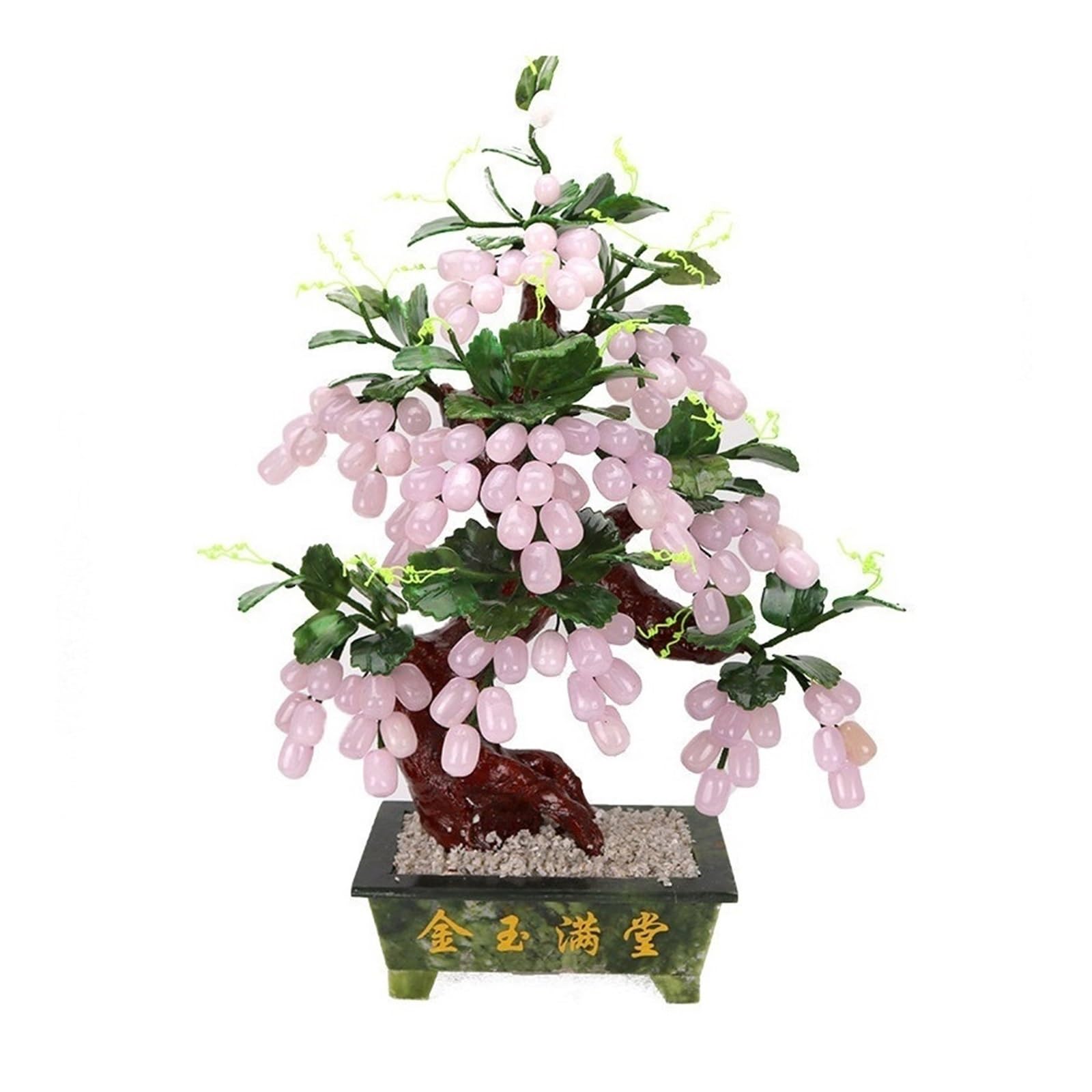 Fake Plant Artificial Bonsai Tree Jade Grape Office Desk