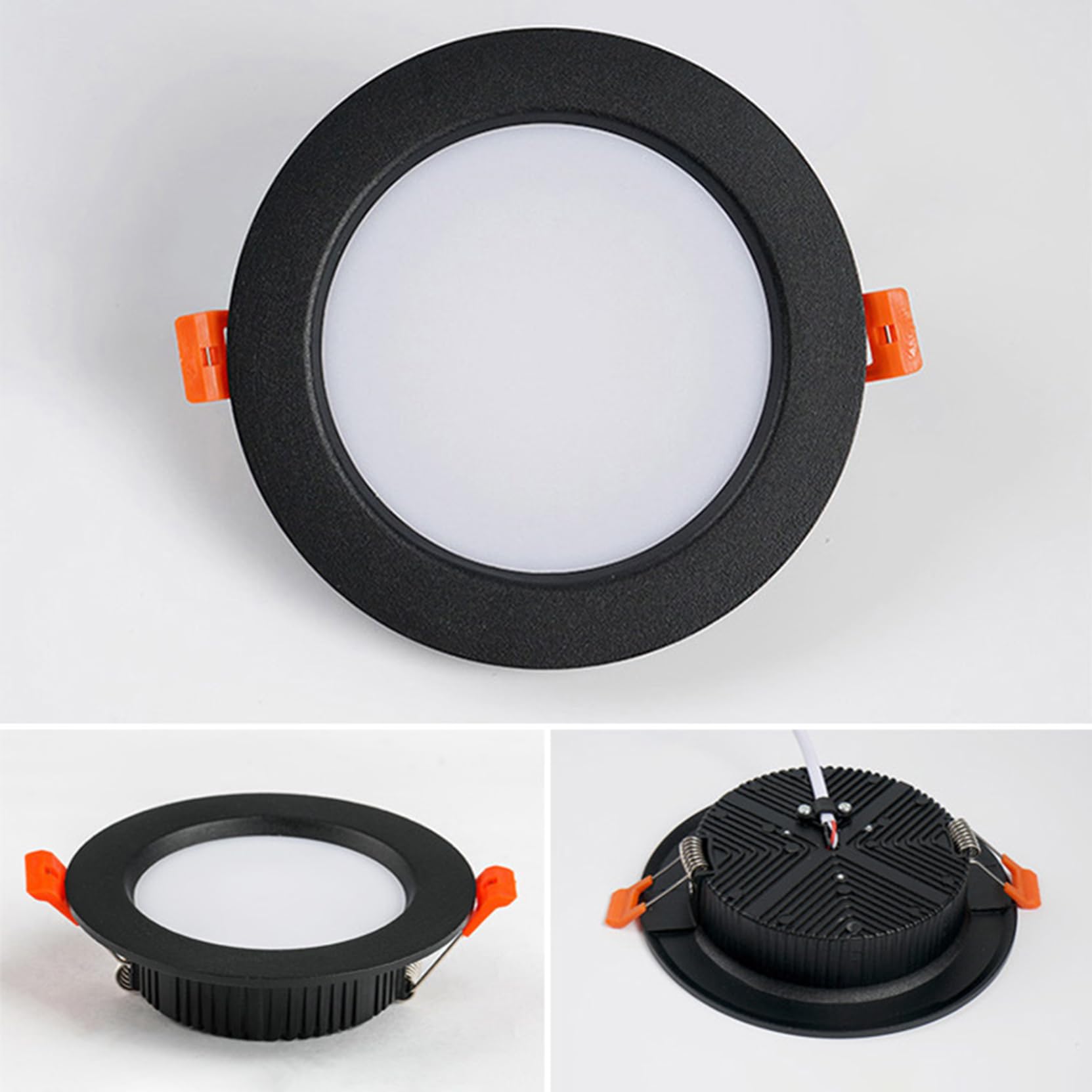 Lot de 10 plafonniers encastrés à DEL 24 W 230 mm Blanc naturel 4000 K 24 W 240 lm Coupe Φ190-210 mm, AC110-240 V Ultra Slim Downlights pour salon, couloir
