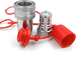 HoneyJar 3/4" NPT Thread ISO7241-1 A Hydraulic Quick Disconnect Coupler/Coupling Set
