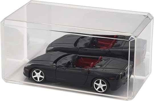 Pioneer Plastics 094CD-UV Clear Plastic Display Case for 1:24 Scale Cars (Mirrored, UV Resistant), 9 W x 4.125 D x 4.375 H (Mailer Box)