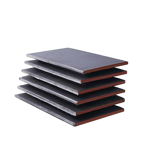 Miniatura 10 de Paquete de 6 hojas planas de acero 15N20 de 4 x 2 x 0.125 pulgadas, para forjar cuchillos, el acero perfecto para fabricación de cuchillos para uso