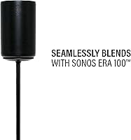 Vista 3 de Sanus WSSE1A2-B2 - Soportes para altavoces de altura ajustable para Sonos Era 100™ (par)