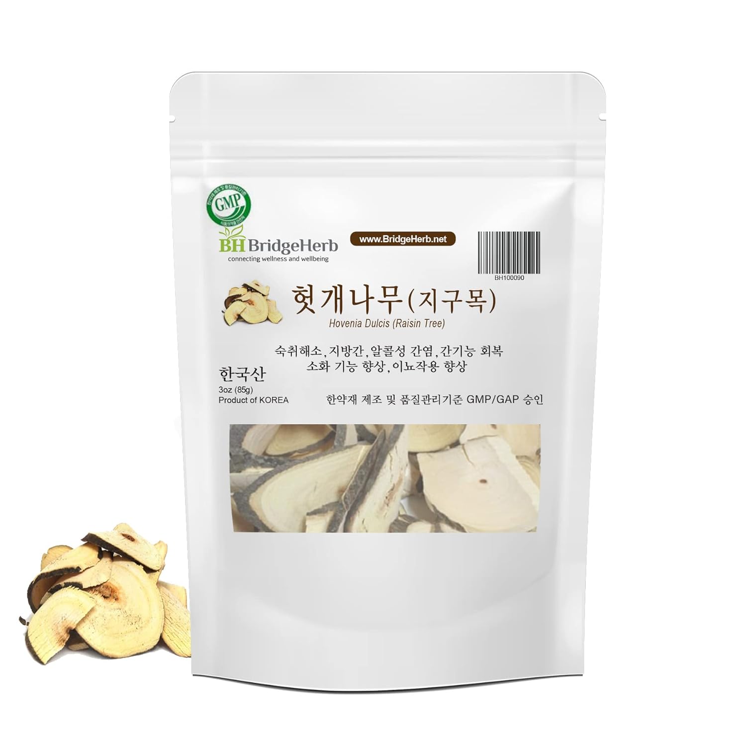 (Medicianl Korean Herbs) Hovenia Dulcis (Raisin Tree), GMP/GAP Product 한국산 헛개나무(지구목) 3oz/85g