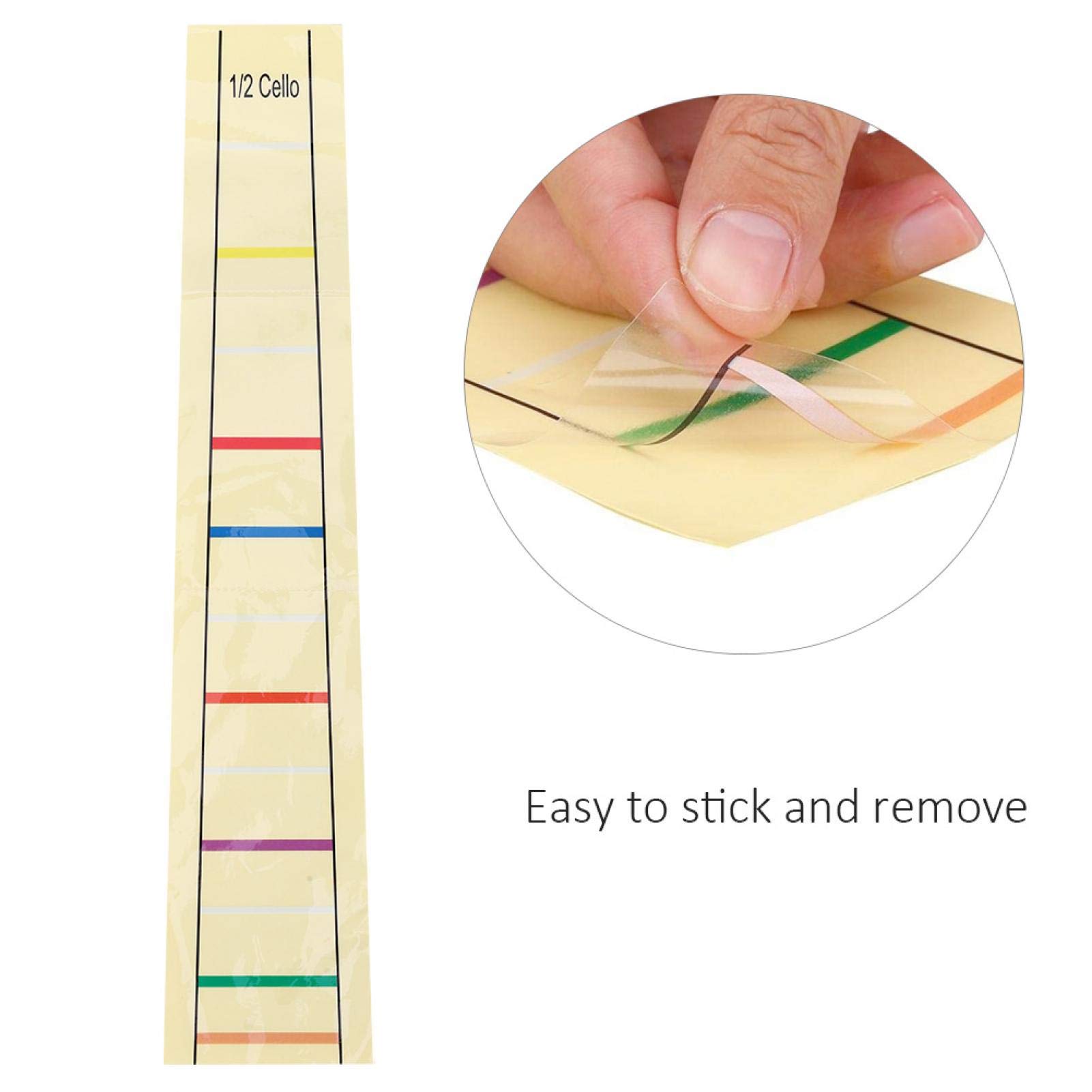 Snapklik.com : Cello Finger Sticker 1/2 Cello Finger Position Marker ...