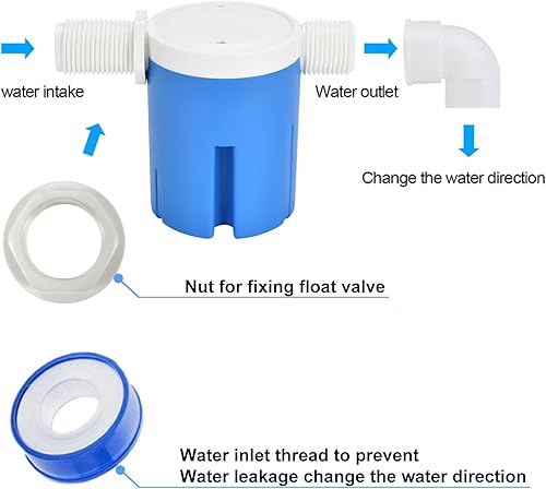 Miniatura 9 de 34 "lado-interior superiorincorporado válvula de flotación, utilizado en piscinas, tanques de ganado, acuicultura, acuarios (JYNS-20)